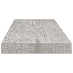 Acheter vidaXL Étagère murale flottante gris béton 60x23,5x3,8 cm MDF