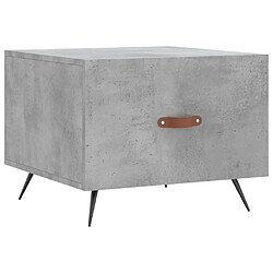 Maison Chic Table basse,Table Console Table d'appoint, Table pour salon gris béton 50x50x40 cm bois d'ingénierie -MN44386