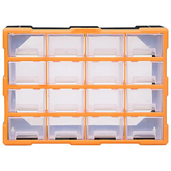 Acheter vidaXL Organisateur multi-tiroirs avec 16 tiroirs centraux 52x16x37 cm