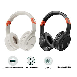 Avis Yonis Casque Audio Bluetooth Pliable ANC Blanc