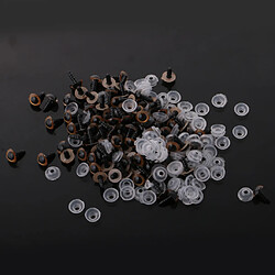 100 pièces de sécurité en plastique Eyes with BACKS pour Bear Doll DIY Craft 10mm Gold pas cher