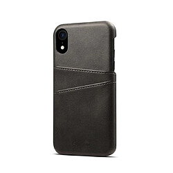 Wewoo Coque Souple Étui de protection Suteni Texture veau pour iPhone XR avec fentes cartes Noir