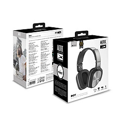 Altec Lansing Casque Audio Bluetooth ROY BT 4.1 -Batterie 450mAh -Micro Noir et argent pas cher