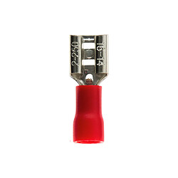 10 cosses rouges clips femelles 6,3 mm - Zenitech