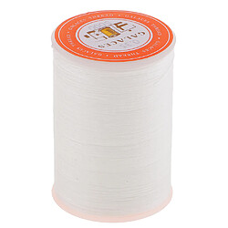 Fil de cire rond de polyester de 0.35mm cousant couture artisanat blanc bricolage