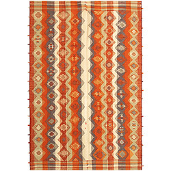 Vidal Tapis de laine 216x142 orange Jajim