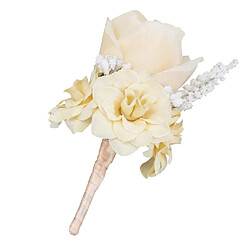 Fleur de soie rose mariage corsage mariée mariée mariage à la boutonnière Champagne