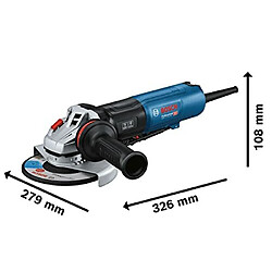 Bosch Professional meuleuse angulaire GWS 17-150 PS (Ø disque 150 mm, puissance 1 700 W, poignée fine, PROtection switch, présélection de vitesse avec filtre à poussière)