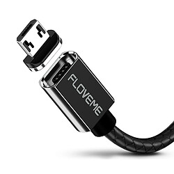 Wewoo Câble magnétique de chargement et données rapide PET embauché USB à Micro USB pour Samsung Galaxy S7 S7 Edge / LG G4 / HuP8 / Xiaomi Mi4 autres téléphones intelligents (Noir)