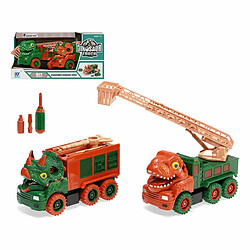 BigBuy Kids Véhicules de Chantier Camion avec grue Dinosaures 31 x 16 cm