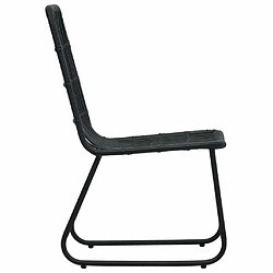 Acheter Maison Chic Lot de 2 Chaises de jardin,Fauteuil d'extérieur Résine tressée Noir -MN91131