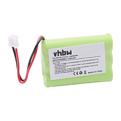 vhbw 1x NiMH batterie 700mAh (3.6V) pour télephone fixe sans fil Nomad E595922, E5971, E5972, E5981, E5982, E6001, E6002, E6012 comme 60AAAH3BMJ, etc.