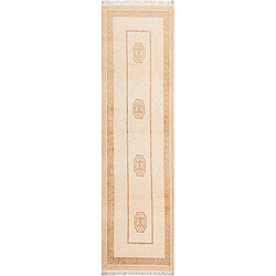 Vidal Tapis de couloir en laine 300x84 brun Darya