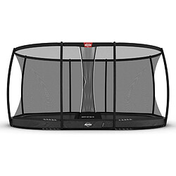 BERG Trampoline Grand Champion Inground 520 Grey avec Filet de securité Dlx Xl