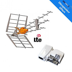 TELEVES Pack Antenne TNT DAT HD BOSS UHF Gain 42dBi + Alimentation 24V