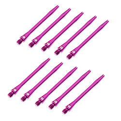 Avis 10 pièces 52mm en alliage robuste fléchettes dart tiges accessoires de jeux d'intérieur violet