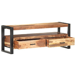 Maison Chic Meuble TV scandinave - Banc TV pour salon 120x35x45 cm Bois massif avec finition miel -MN13169