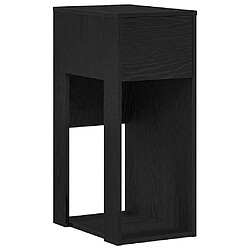 vidaXL Support de tour d'ordinateur avec tiroir noir 30x44x74 cm