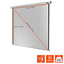 Ecran de projection celexon Motorisé PRO 280 x 280 cm