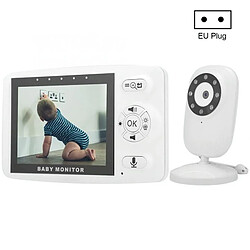 Babyphone Camera Sans Fil 3.5 Pouces Vision Nocturne Sécurité Audio Vidéo EU Plug YONIS