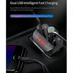 Avis Lecteur MP3 Bluetooth 4.2 pour voiture, transmetteur FM, téléphone, mains libres, Navigation vocale sans perte