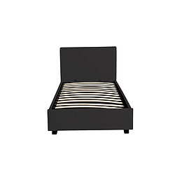 Acheter Habitat Et Jardin Lit avec coffre Carla - 90 x 190 cm - Noir