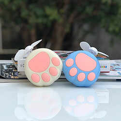 Mini Ventilateur de Refroidisseur d'Air Portatif en Forme de Patte De Chat Mignon USB Rechargeable Petits Outils de Refroidissement Personnels pour le Bureau à Domicile