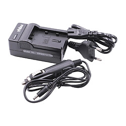 vhbw chargeur pour chargeur allume-cigare pour Samsung HMX-H204, HMX-H204BN, HMX-H205, HMX-H205BN, HMX-H300 comme IA-BP210, IA-BP210E.