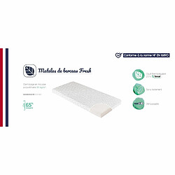 Avis Matelas de berceau Fresh 50x83x5 cm - Candide