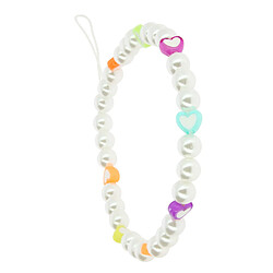 Avizar Bijou Téléphone Bracelet Love Circonférence 25cm Collection Lovely Blanc