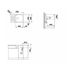 Avis Blanco Evier à encastrer Lantos XL6S-IF, 523140, Inox, réversible