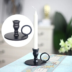 Acheter Mat Noir Bougeoirs pour Taper Bougies, Décoratif Chandelier Titulaire pour le Mariage, À Manger, Partie, adapte 3/4 pouces Épais Bougie & Led