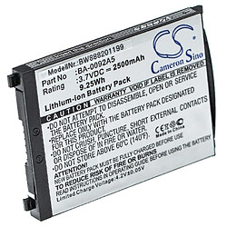 vhbw batterie remplace CipherLab BA-0092A5, KBRS300X01503 pour scanner de code-barres POS (2500mAh, 3,7V, Li-Ion) 