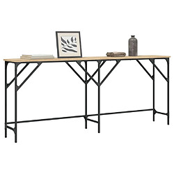 Maison Chic Table console | Meuble d'entrée | Table d'appoint chêne sonoma 180x29x75 cm bois d'ingénierie -GKD77655