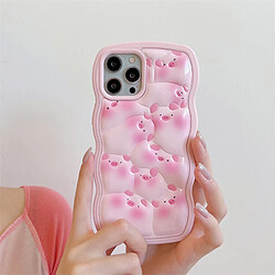 GUPBOO Étui pour iPhoneXR Coque de téléphone portable mignon cochon rose plein écran fille douce