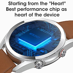 Universal Montre intelligente pour homme ECG Bluetooth appelé IP68 étanche surveillance du rythme cardiaque lecteur de musique montre intelligente (marron)