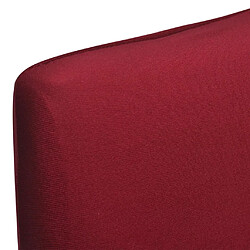 Acheter Decoshop26 6 housses de chaise dos droit extensibles bordeaux DEC022289