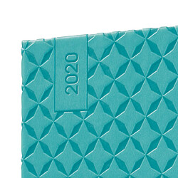 SIGEL J0103 Agenda semainier Jolie 2020, couverture rigide, 13, 5 x 20, 3 cm, turquoise