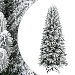 vidaXL Sapin de Noël artificiel avec neige floquée 240 cm PVC et PE