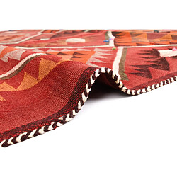 Vidal Tapis de laine 206x149 rouge Jajim