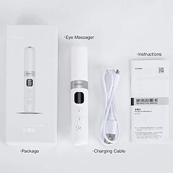 Acheter Universal Masseur électrique pour le visage Appareil de soins ophtalmologiques pour soulager les filets sous les yeux Cernes Rides Corbeau | Appareil de beauté pour la maison (blanc)