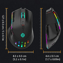 Avis Yonis Souris Gaming RGB 9 Boutons Sans Fil 3200DPI