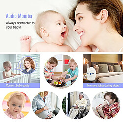 Acheter Babyphone Camera Audio Sans Fil 2.4GHz Avec Intercom Bidirectionnel Blanc YONIS