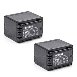 vhbw 2x Li-Ion batterie 4040mAh (3.6V) pour appareil numérique camescope comme Panasonic VW-VBT190