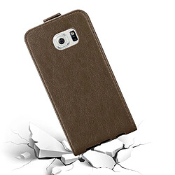 Cadorabo Coque Samsung Galaxy S6 EDGE Etui en Marron pas cher