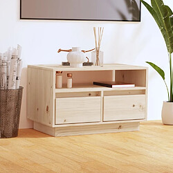 Maison Chic Meuble TV scandinave - Banc TV pour salon 60x35x37 cm Bois de pin massif -MN65282