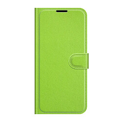 Etui en PU texture litchi, fermeture aimantée vert pour votre Xiaomi Civi 5G