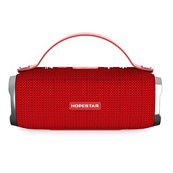 Wewoo Enceinte Bluetooth étanche rouge Mini Portable Sans Fil Haut-Parleur, Micro Intégré, Soutien AUX / Main Appel Gratuit / FM / TF