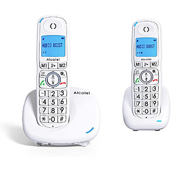 Alcatel telephone sans fil avec fonction main libre blanc