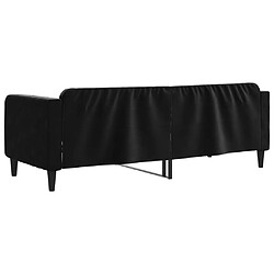 Acheter vidaXL Lit de repos sans matelas noir 80x200 cm velours